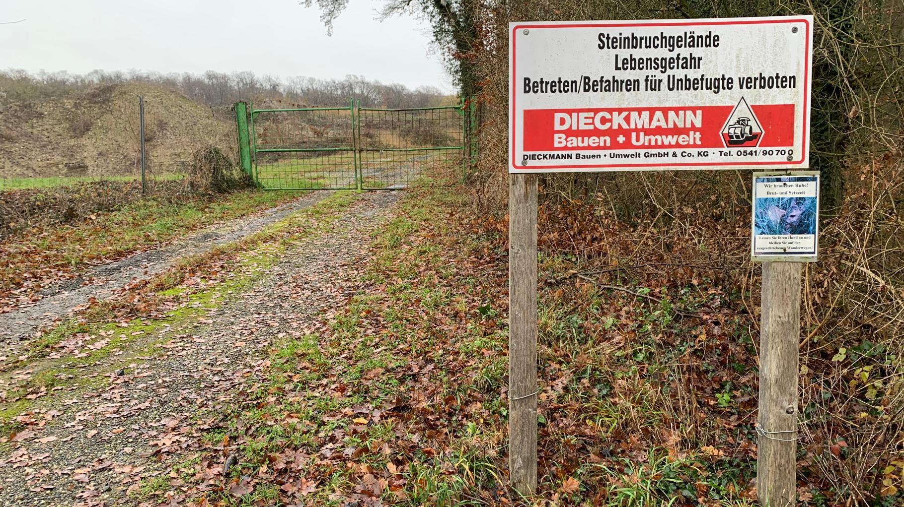 Wird ein alter Steinbruch in Bad Laer wieder zur Bauschuttdeponie?