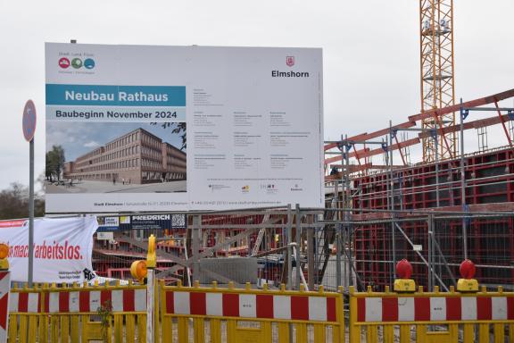 Elmshorn Rathaus Neues Rathaus Elmshorn: Momente der Grundsteinlegung