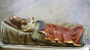 Bedeutender Schatz in Kloster Oesede: Das Gnadenbild  Maria im Kindbett zeigt eine innige Mutter-Kind-Beziehung.