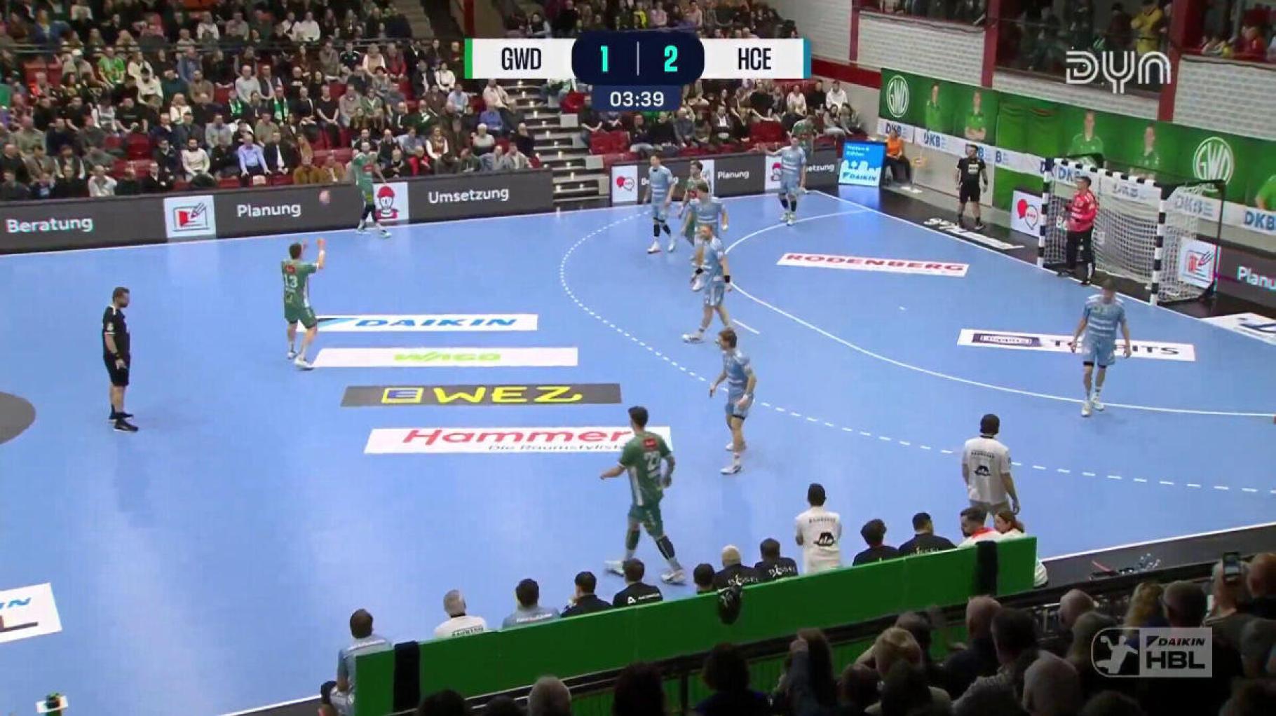 Spiel Highlights zu GWD Minden - HC Erlangen