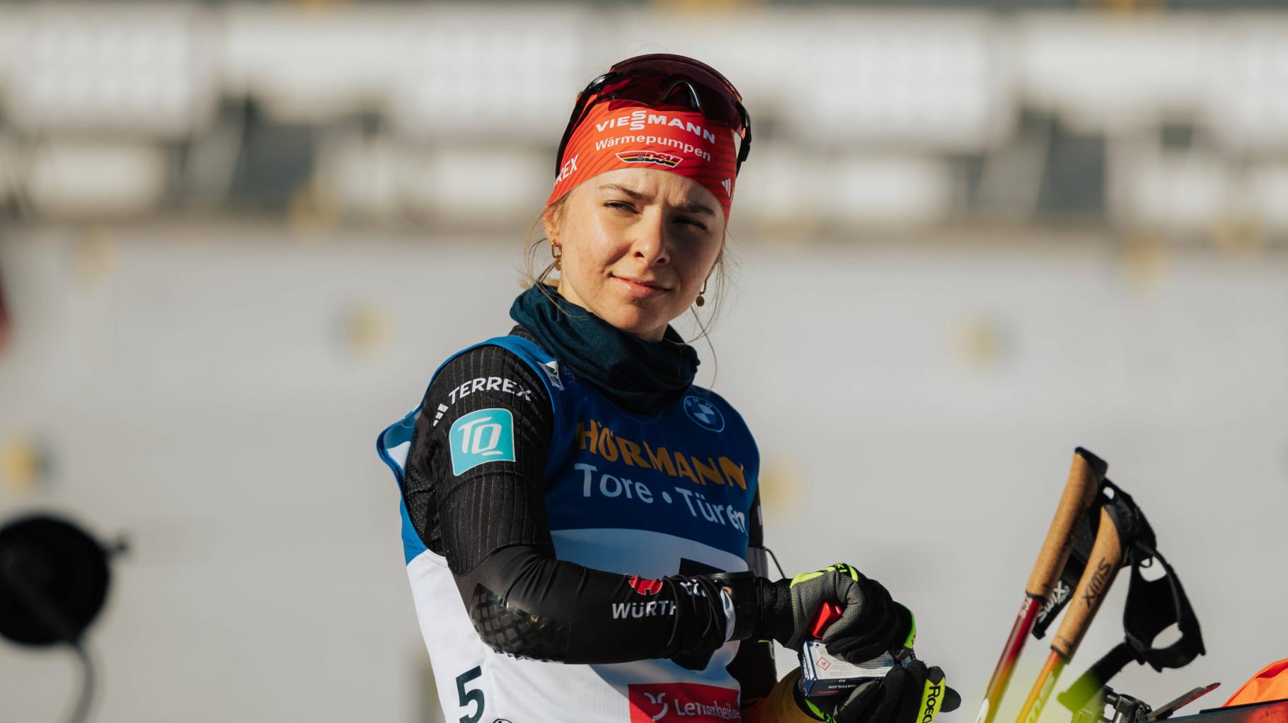 Deutsche Biathletin kollabiert bei Rennen: Das ist bisher bekannt