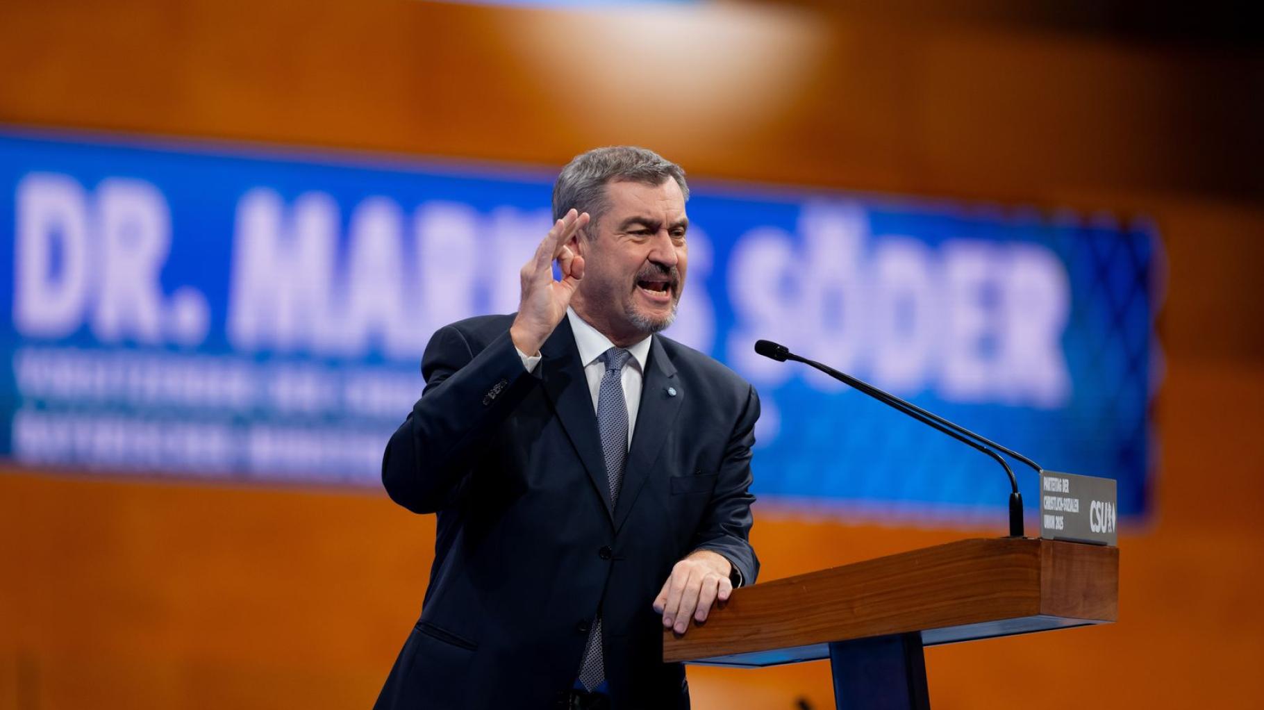 Dämpfer für Markus Söder: CSU-Chef mit nur 83,6 Prozent wiedergewählt