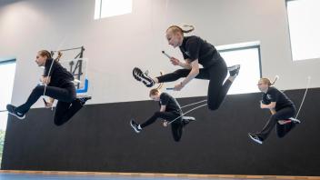 Rope Skipping TSG Burg Gretesch vor DM am Wochenende. Foto: Swaantje Hehmann