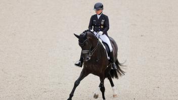 Die Reiterin Isabell Werth will mit ihrem Pferd Wendy de Fontaine ihr Comeback geben. 