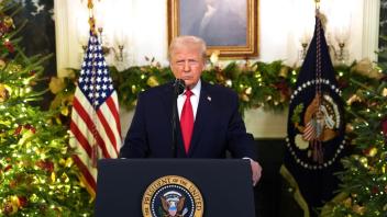 Während seiner Ansprache an die Nation wiederholte Trump einige seiner bekanntesten Behauptungungen. 