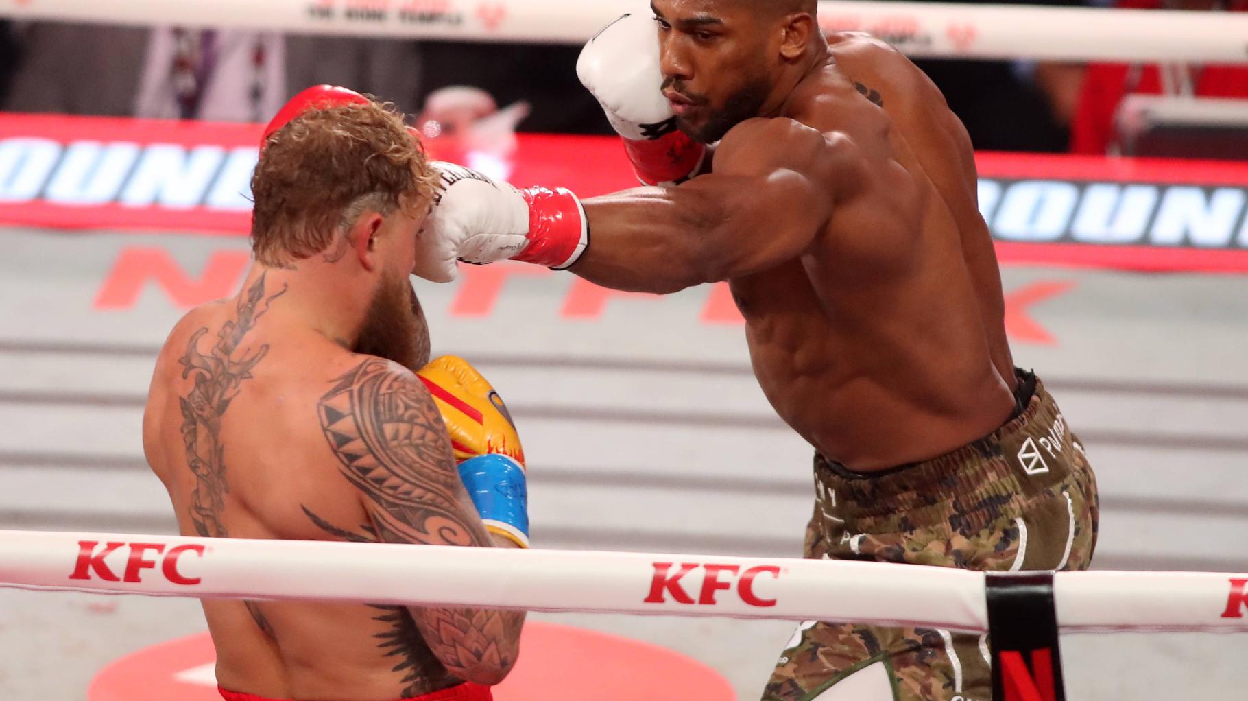 Doppelter Kieferbruch: So lief das Box-Duell von Anthony Joshua und Influencer Jake Paul