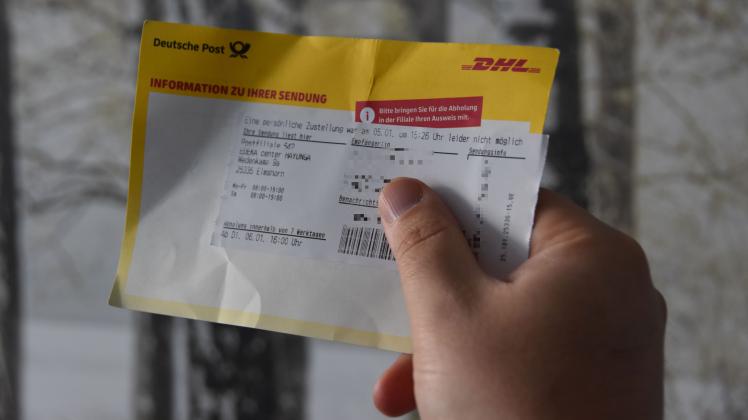 Ein Schein, den viele kennen – und der für Frust sorgt: „Eine persönliche Zustellung war leider nicht möglich.“