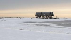 Spaziergänger trotzen Sturmtief „Elli“