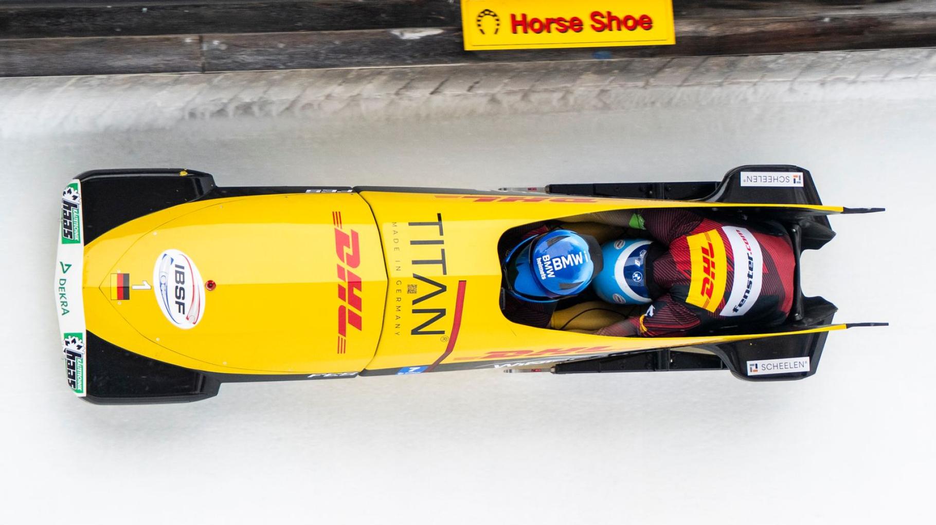 Johannes Lochner holt zweiten EM-Titel im Zweierbob