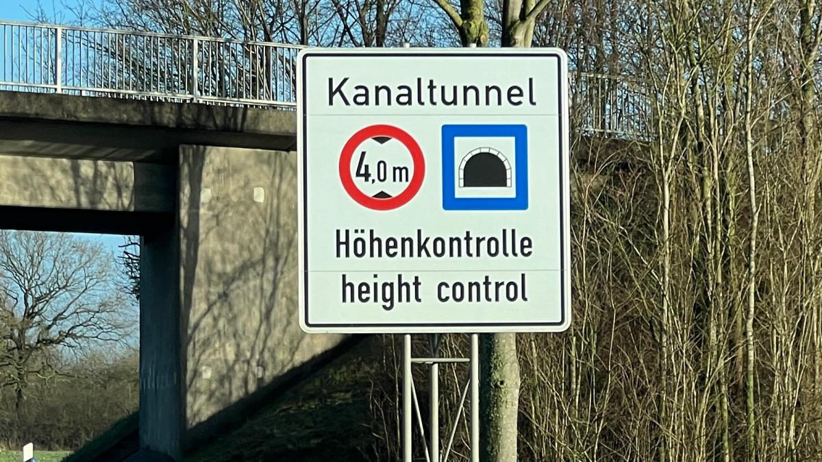 Kanaltunnel Rendsburg B77: Falsche Sensoren an Vorhöhenkontrolle