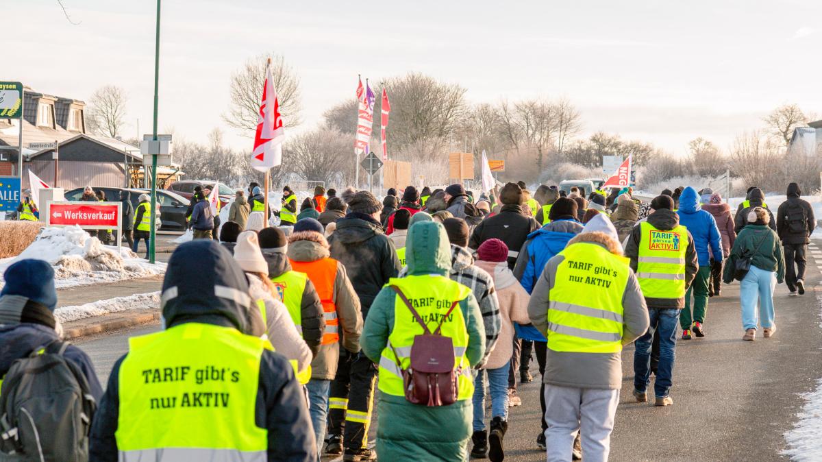 Warning strike at sausage factories in Böklund and Satrup