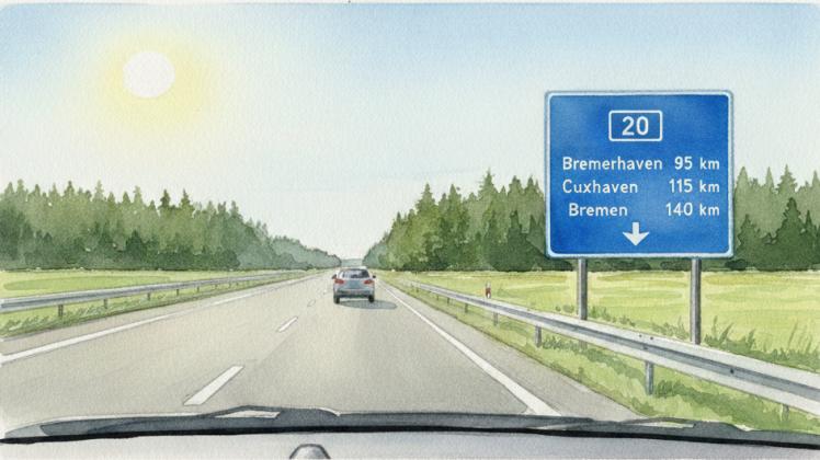 Mit dem Bau der A20 könnten sich die Distanzen vom Kreis Pinneberg nach nördliche Niedersachsen deutlich verkürzen. 