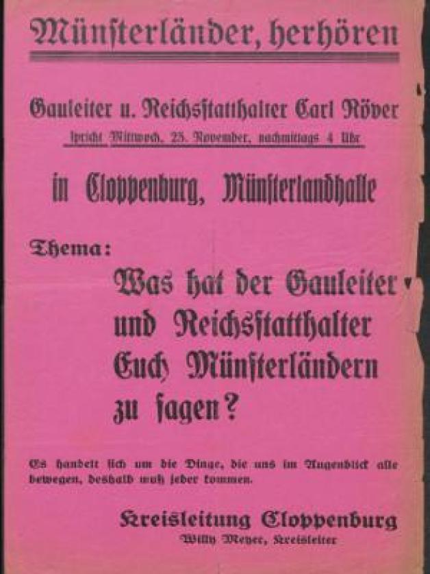 Vor 90 Jahren begann der „Kreuzkampf“ in Bösel und ganz Südolden