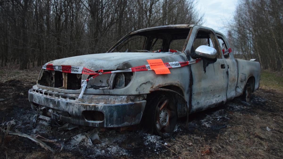 Burned-out Toyota: Stolen and set on fire near Barmstedt