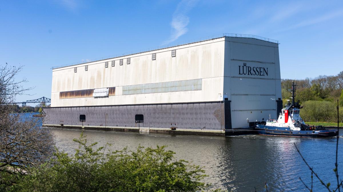 Werft Lürssen: XXL-Dock für Yachten auf dem NOK in Rendsburg