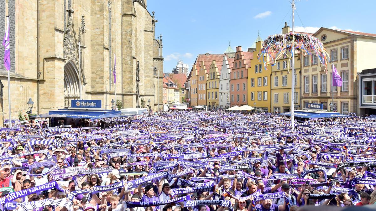 Promotion party in the live blog: VfL Osnabrück celebrates in the market ...