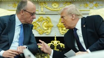 US-Präsident Trump empfängt Bundeskanzler Merz