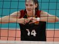 <p>Volleyball, Frauen: Länderspiel, Deutschland - Schweiz. Deutschlands Marie Schölzel steht am Netz. (zu dpa: «Volleyball-Frauen starten mit Sieg ins EM-Jahr»)</p>