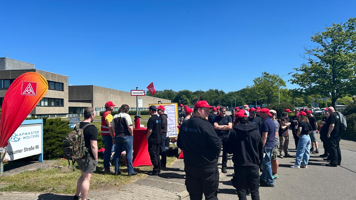 Rendsburg strike: Lapmaster Wolters employees demand collective bargaining ...