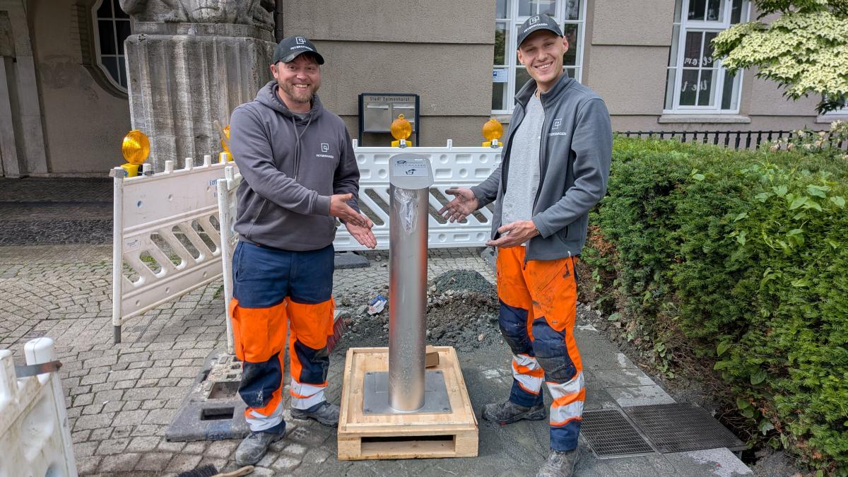 Neuer Trinkbrunnen für Delmenhorst: Gratis-Wasser gegen Hitze
