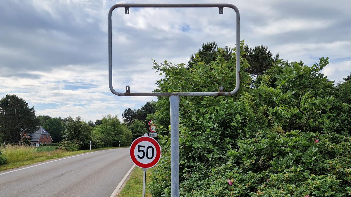 Town sign stolen: Why fun on Amrum becomes expensive
