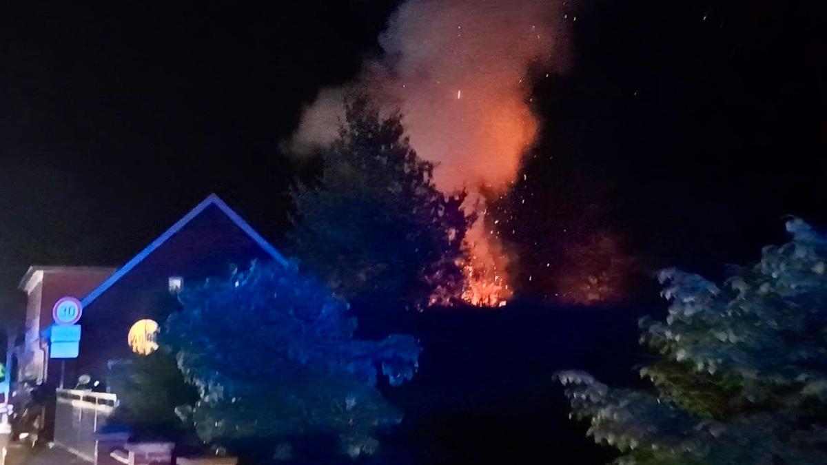 Arson in Huntlosen: Police investigate after garage fire