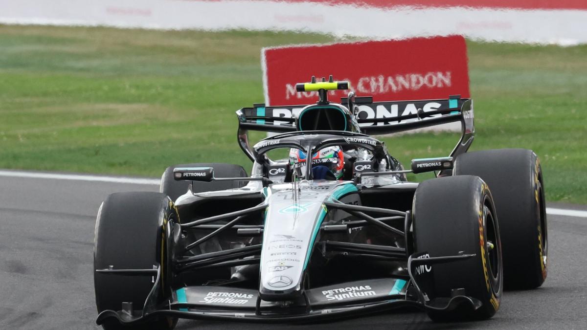 Kimi Antonelli celebrating his victory at the Belgian Grand Prix at Spa-Francorchamps.