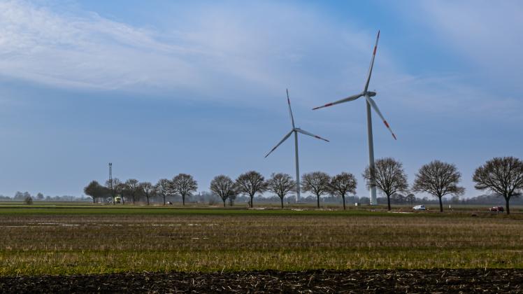 Der Bürgerwindpark in Raa-Besenbek umfasst insgesamt acht Windräder. 