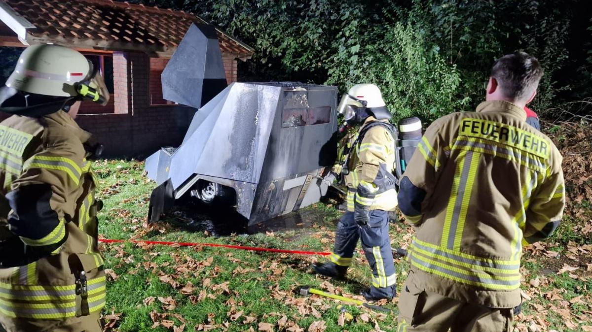 Speed camera trailer set on fire in Ganderkesee: €200,000 damage