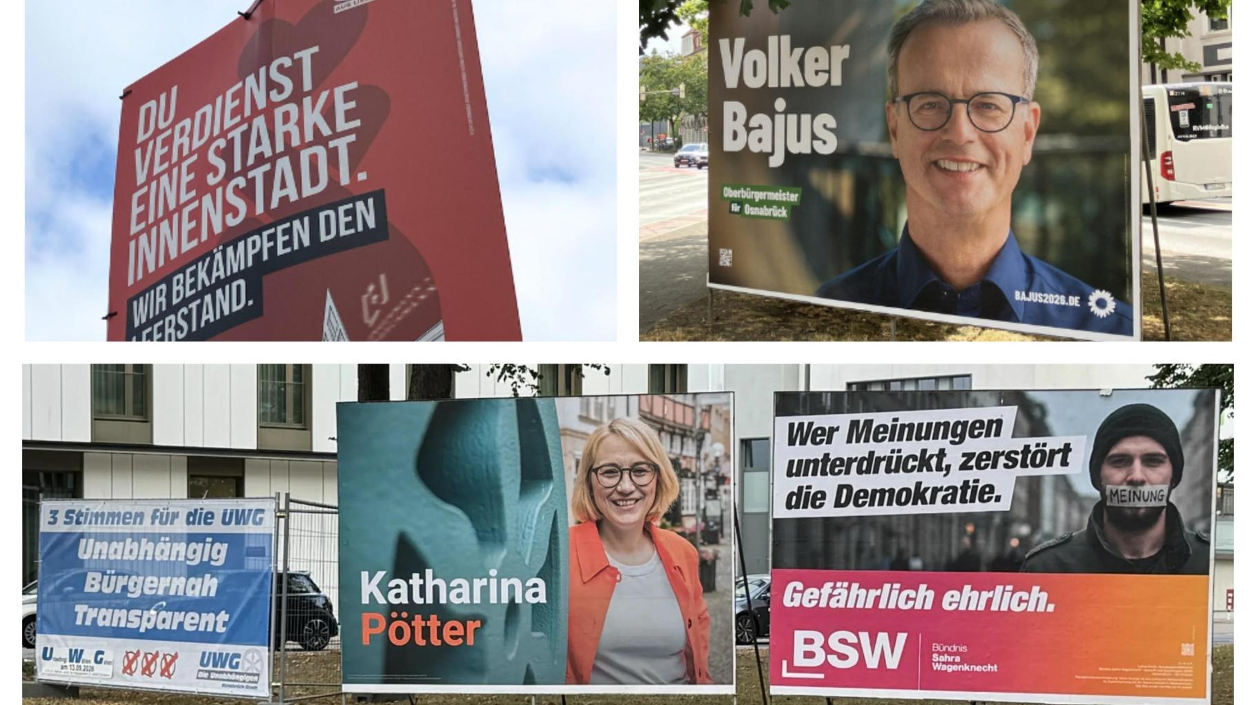 Kommunalwahl 2026 in Osnabrück: Diese strengen Regeln gelten für Wahlplakate