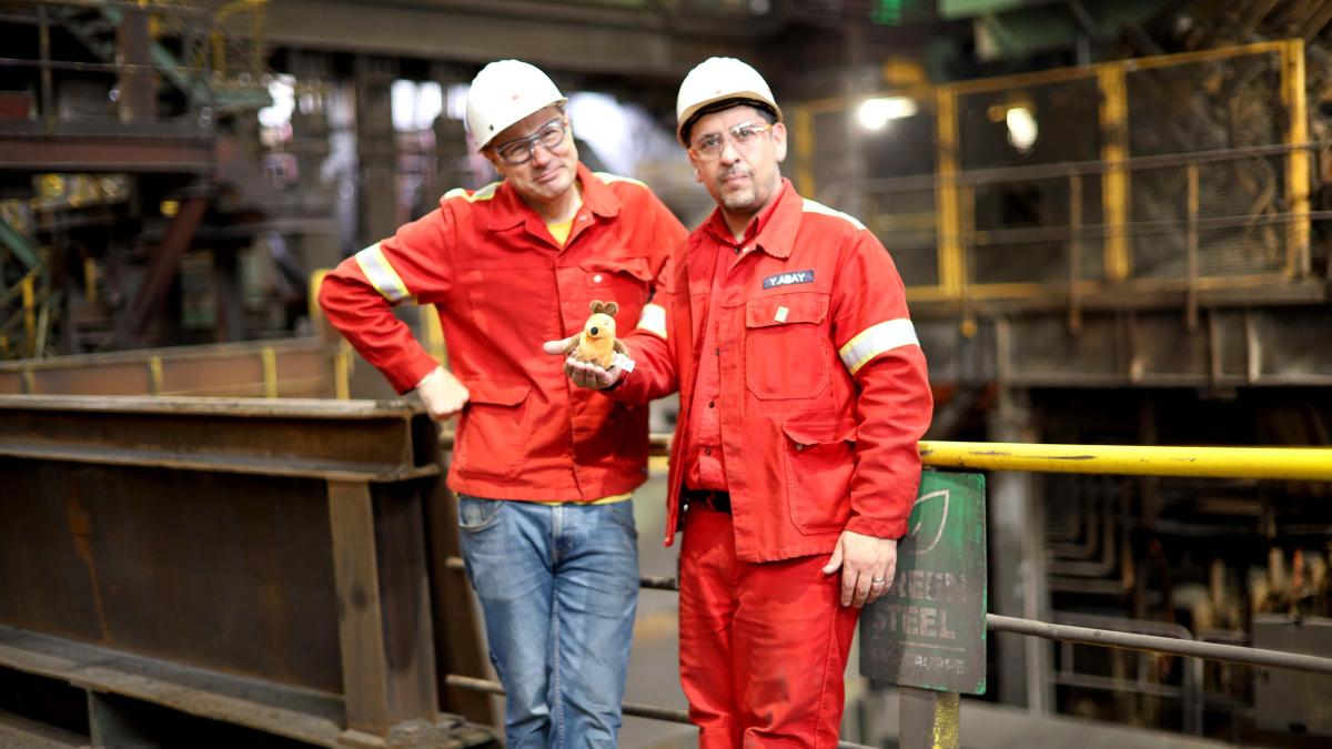 „Türen auf mit der Maus“: Im Stahlwerk Georgsmarienhütte gedreht