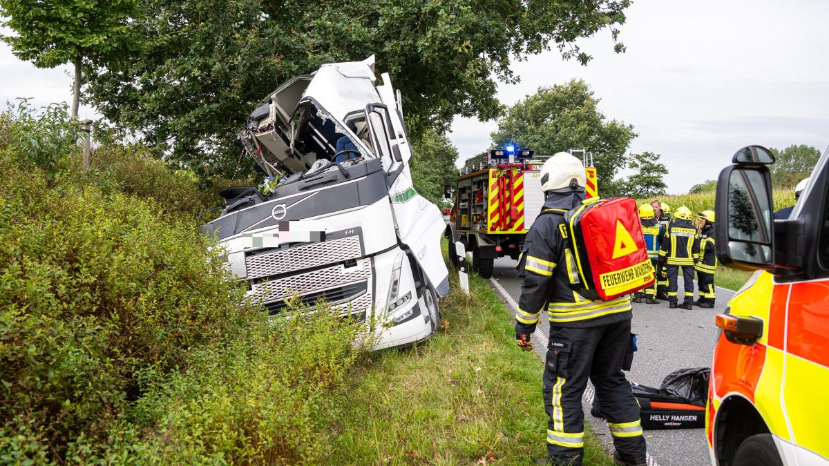 Truck accident in Eggebek: Driver survives crash miraculously