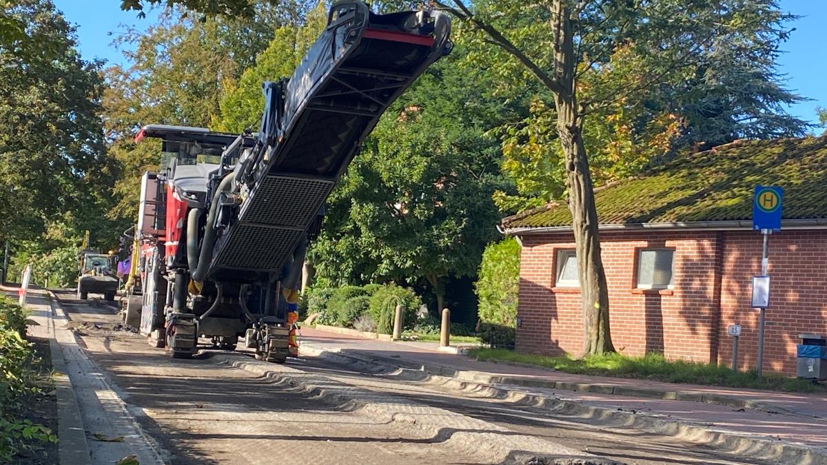 This is how it continues: Weener main road is being renovated