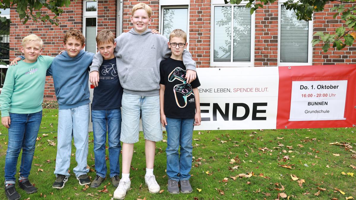 Blood donation: Primary school students organize event in Bunnen