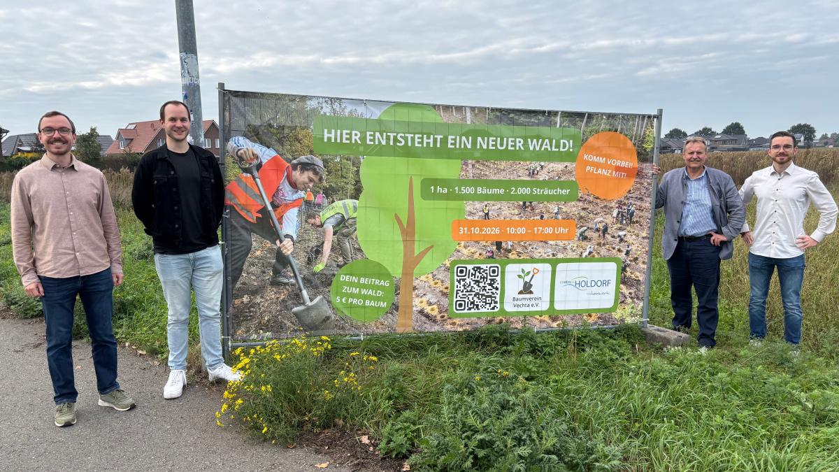 Vechta Tree Association plants 3400 trees in Holdorf