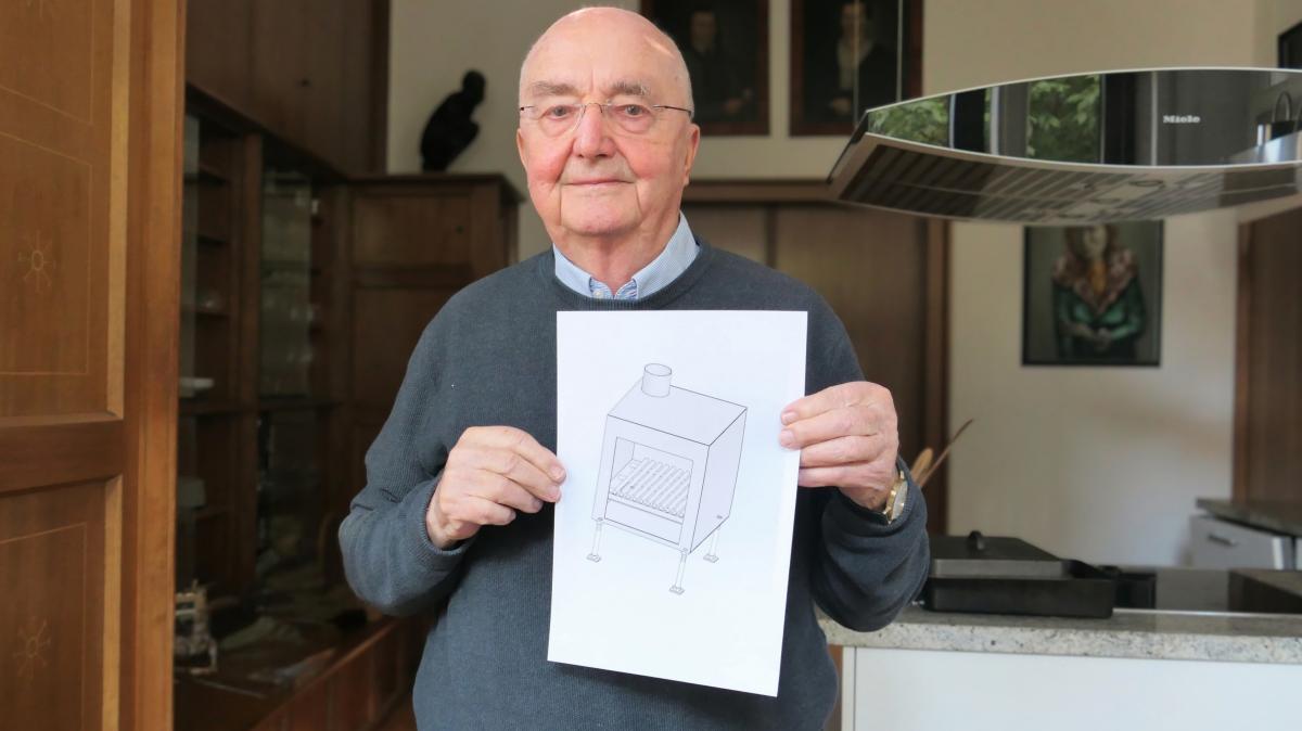 Reinhart Richter wants to help Ukrainians with wood-burning stoves