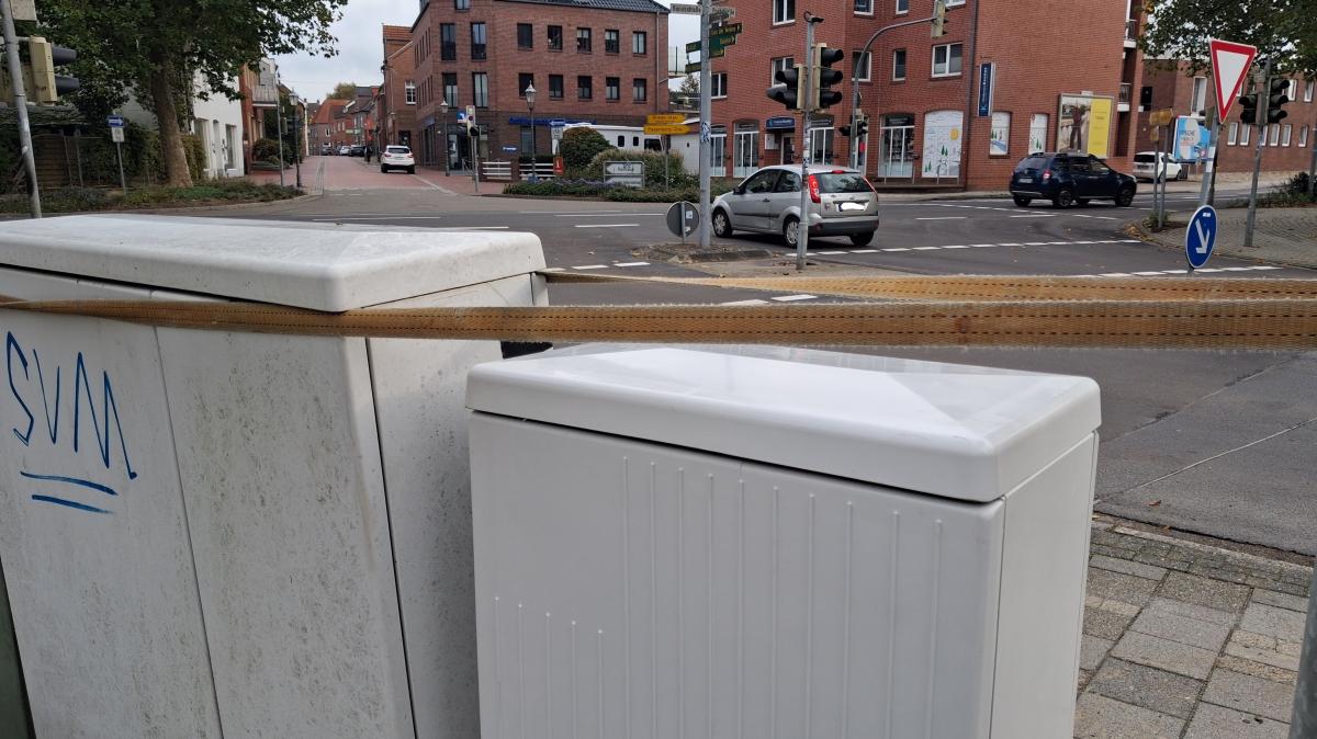Traffic light in Weener defective after accident