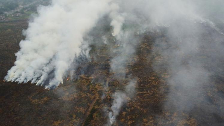 Künstlicher Regen soll Flammen löschen